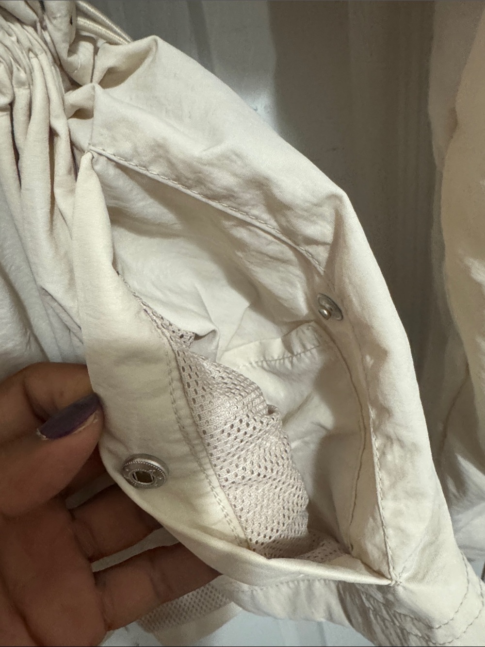 Cream Ruched Funnel Neck Jacket - Picture 15 of 17